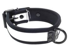 Mister S Neopren Puppy Halsband - weiss/schwarz