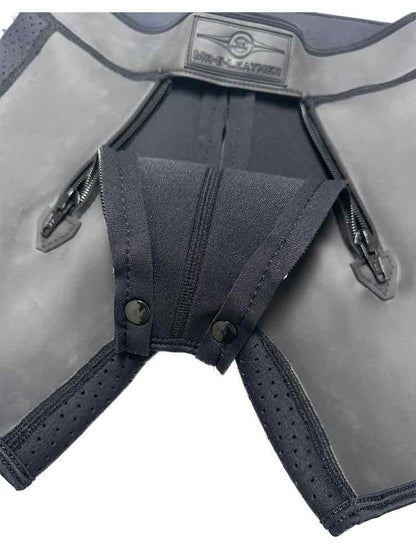 Mister S Neopren TRIPLE ZIP BOXER schwarz