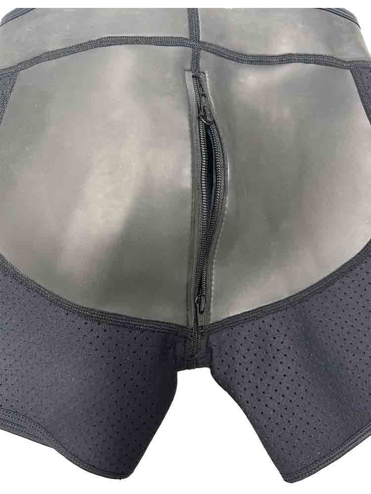Mister S Neopren TRIPLE ZIP BOXER schwarz