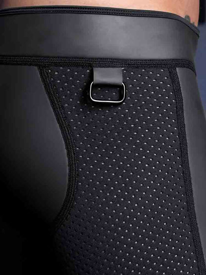 Mister S Neopren TRIPLE ZIP BOXER schwarz