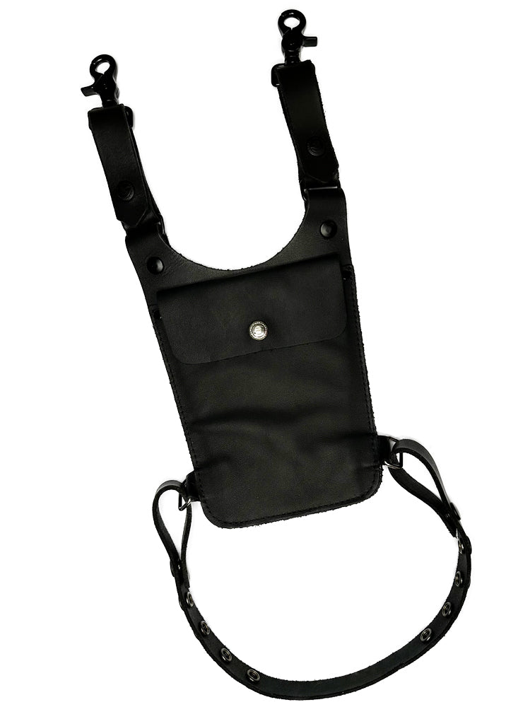 Mister S Leder Oberschenkel-Tasche mit Gurt