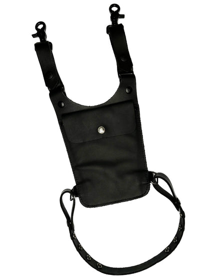 Mister S Leder Oberschenkel-Tasche mit Gurt