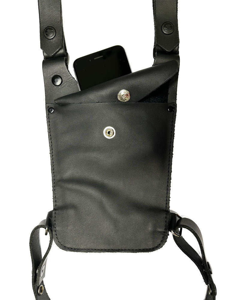 Mister S Leder Oberschenkel-Tasche mit Gurt