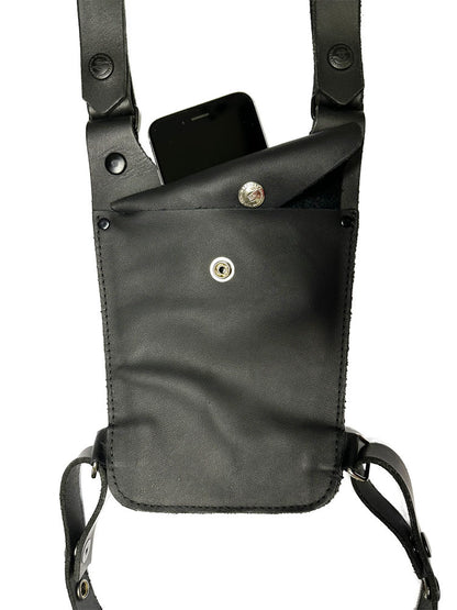 Mister S Leder Oberschenkel-Tasche mit Gurt