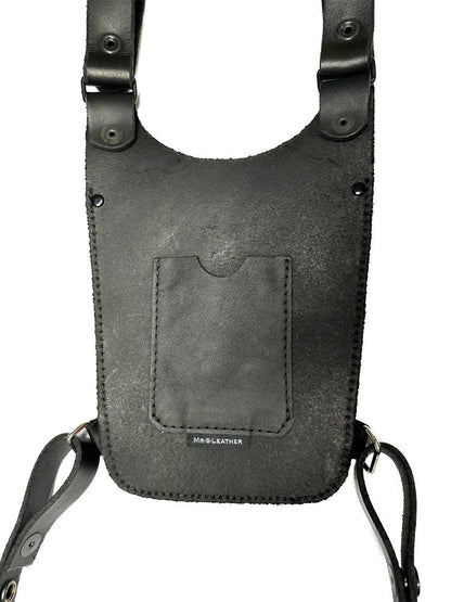 Mister S Leder Oberschenkel-Tasche mit Gurt