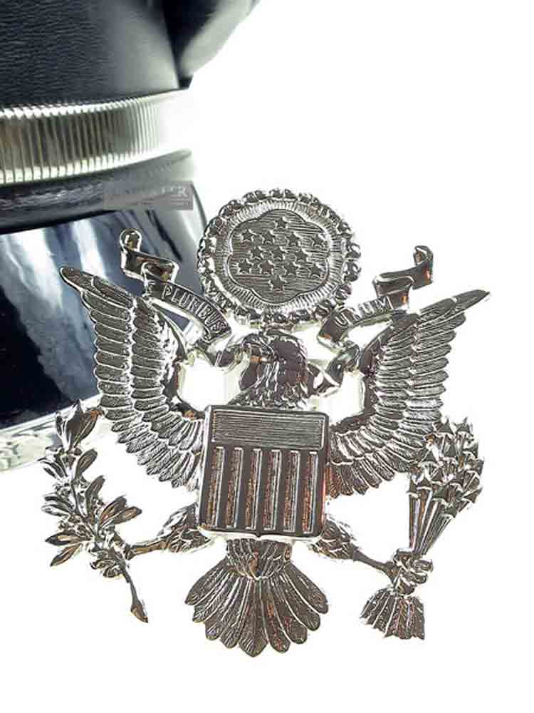 Mützen Abzeichen EAGLE silber