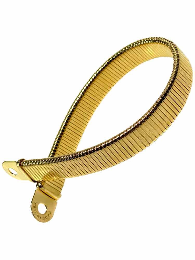 Mützen-CAP-Metallband flexibel - goldfarben