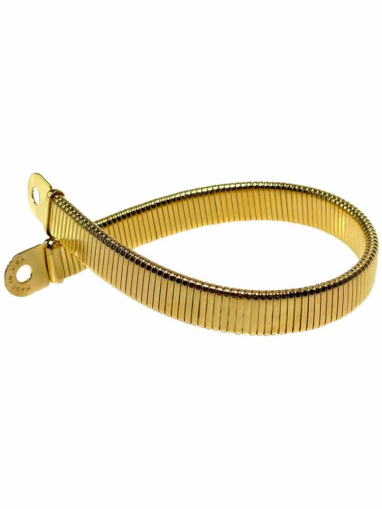 Mützen-CAP-Metallband flexibel - goldfarben
