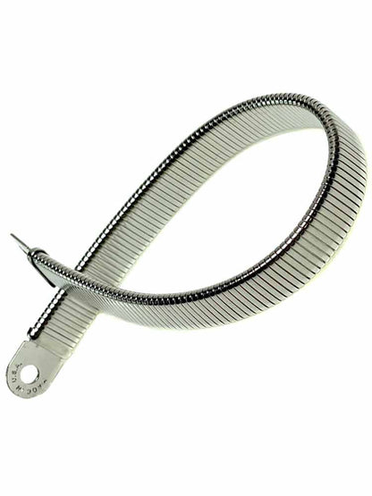 Mützen-CAP-Metallband flexibel - silberfarben