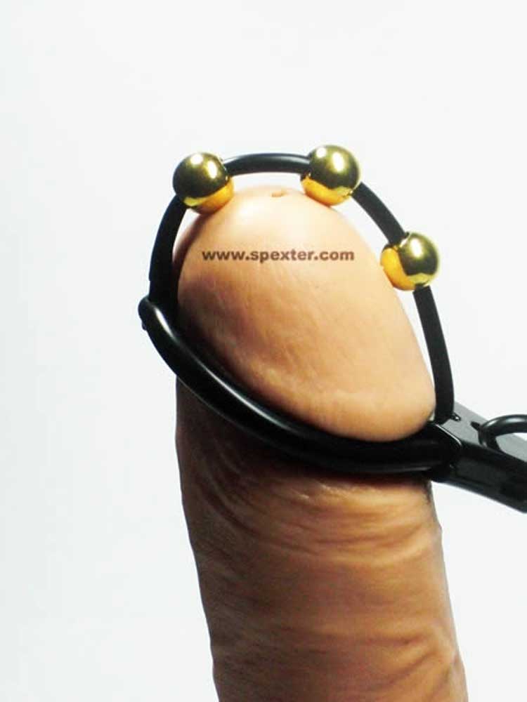 MYSTIM EICHEL-Stimulator PEARLY PETE - 3 Goldkugeln