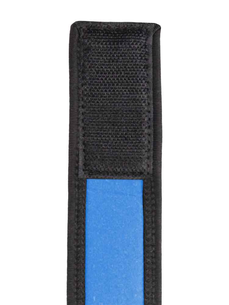 Neopren Bizepsband Oberarmband Klettverschluss blau