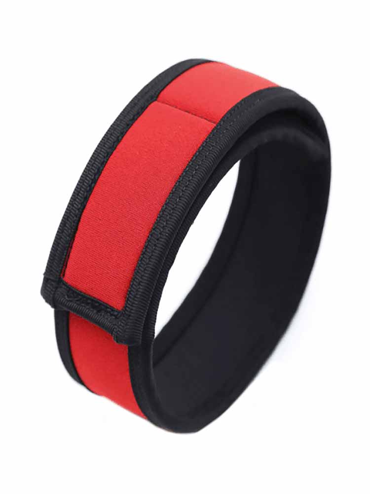 Neopren Bizepsband Oberarmband Klettverschluss rot