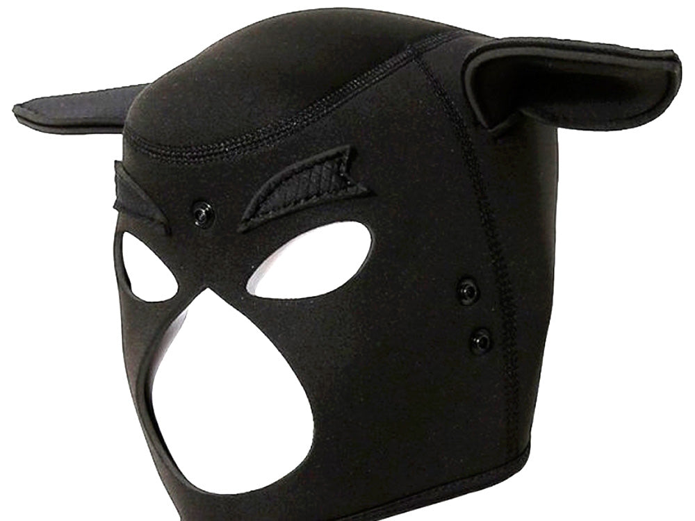 Neopren Schweinemaske schwarz