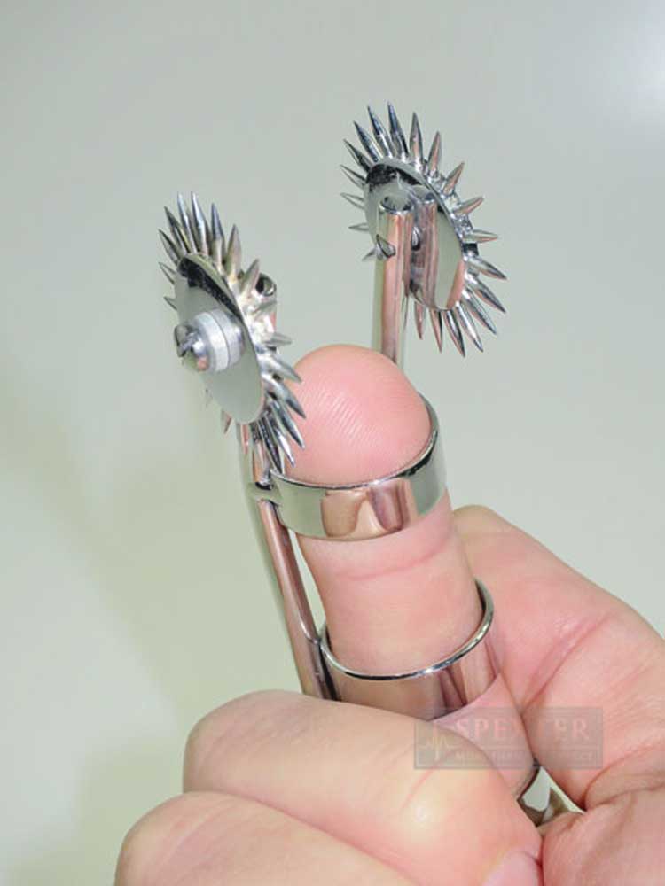 Nervenrädchen Fingerring mit 2 Rädern