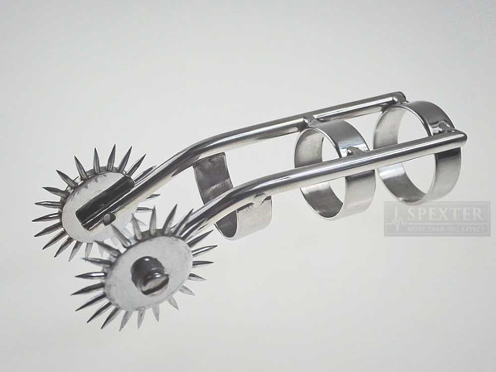Nervenrädchen Fingerring mit 2 Rädern