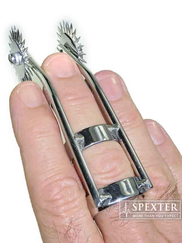 Nervenrädchen Fingerring mit 2 Rädern
