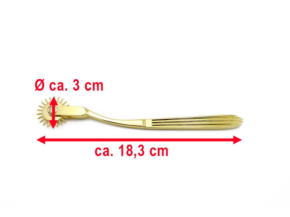 Nervenrädchen mit einem Rad gold