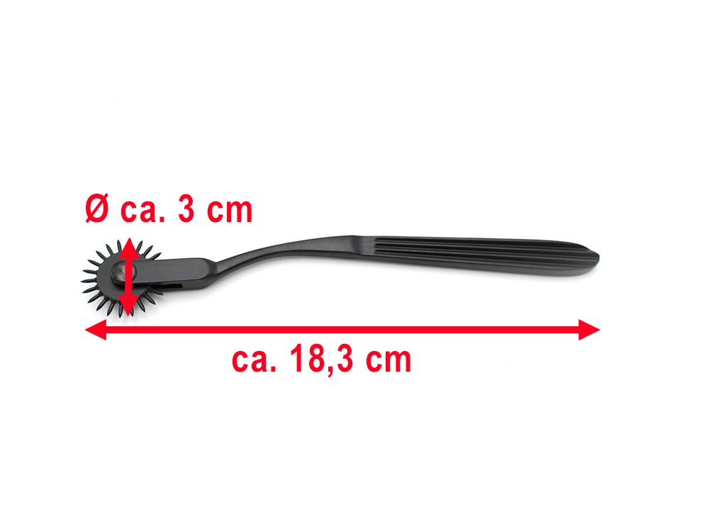 Nervenrädchen mit einem Rad schwarz