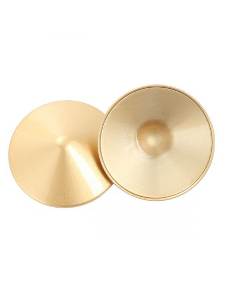 Nippel Cover Metall rund gold