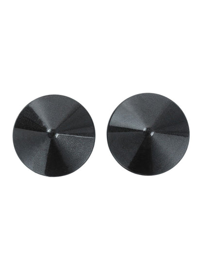 Nippel Cover Metall rund schwarz