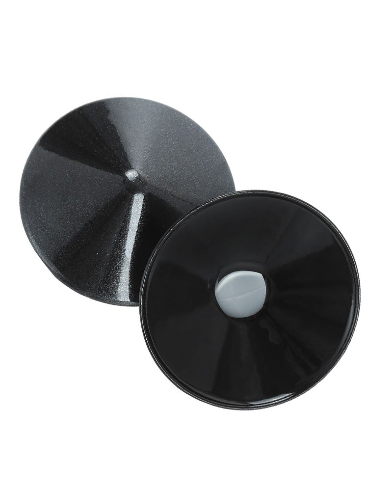 Nippel Cover Metall rund schwarz