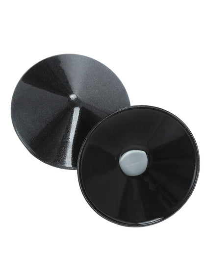 Nippel Cover Metall rund schwarz