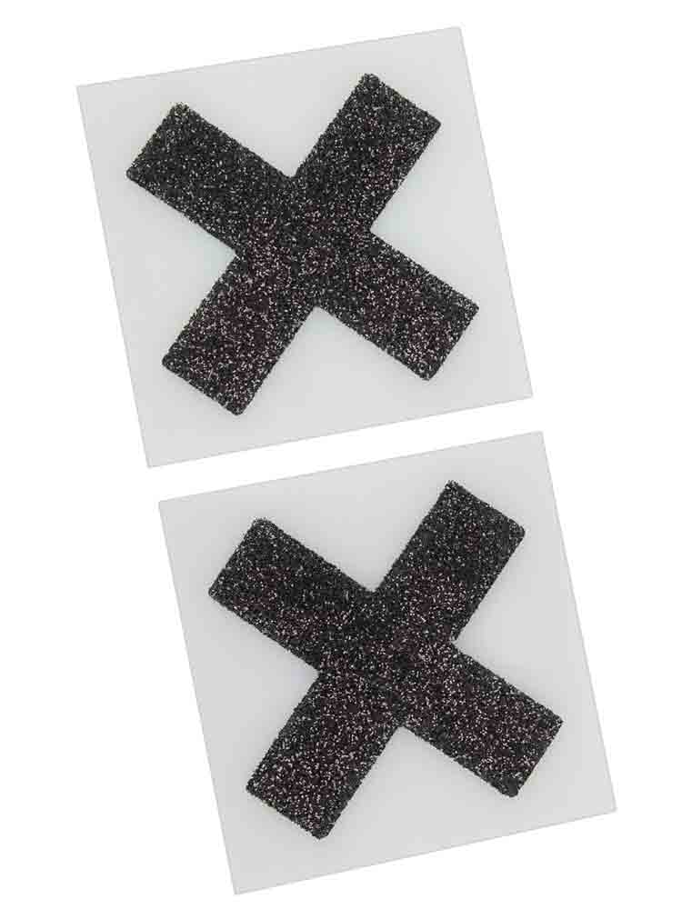 Nippelsticker X-Form schwarz