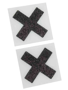 Nippelsticker X-Form schwarz