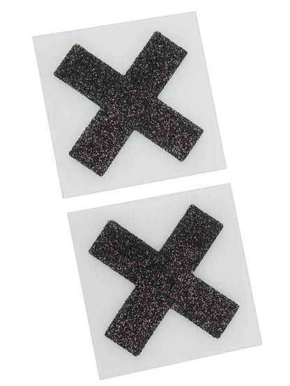 Nippelsticker X-Form schwarz