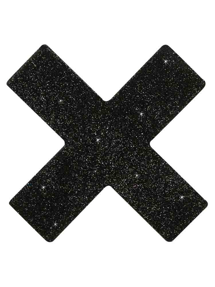 Nippelsticker X-Form schwarz