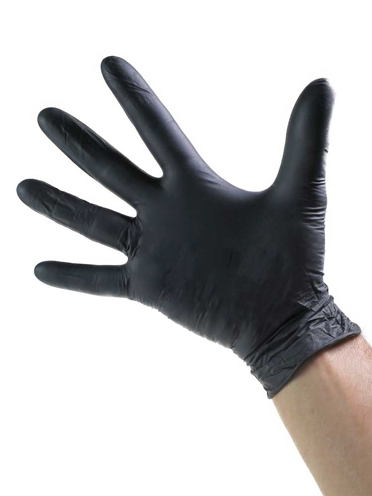 Nitril Einmalhandschuhe schwarz 100er Pack LARGE
