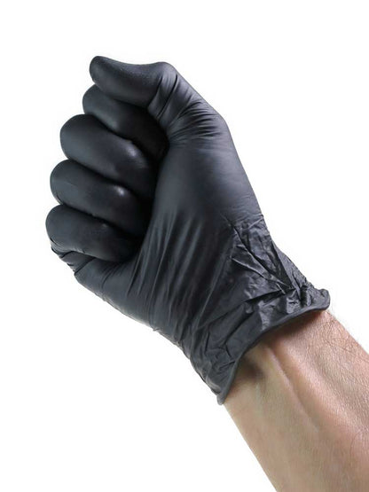 Nitril Einmalhandschuhe schwarz 100er Pack MEDIUM