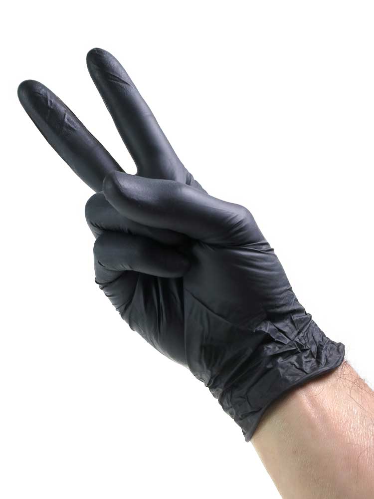 Nitril Einmalhandschuhe schwarz 100er Pack EXTRA LARGE
