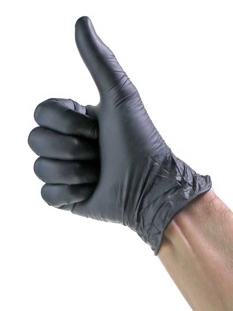 Nitril Einmalhandschuhe schwarz 100er Pack EXTRA LARGE