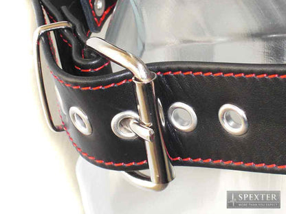 Oberkörper-Harness BULLDOG - rot genäht - 4cm