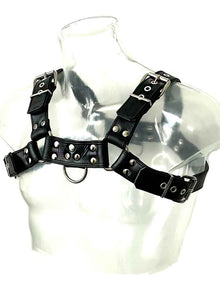 Oberkörper-Harness PITBULL mit schwarzer Paspel - 4cm