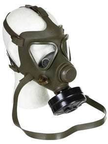 Österr. Gasmaske mit Filter+Tasche, gebraucht oliv