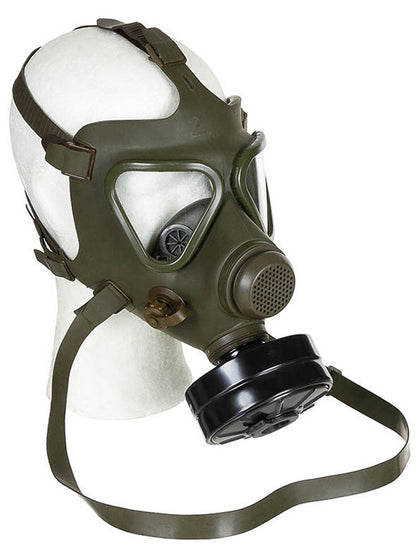 Österr. Gasmaske mit Filter+Tasche, gebraucht oliv