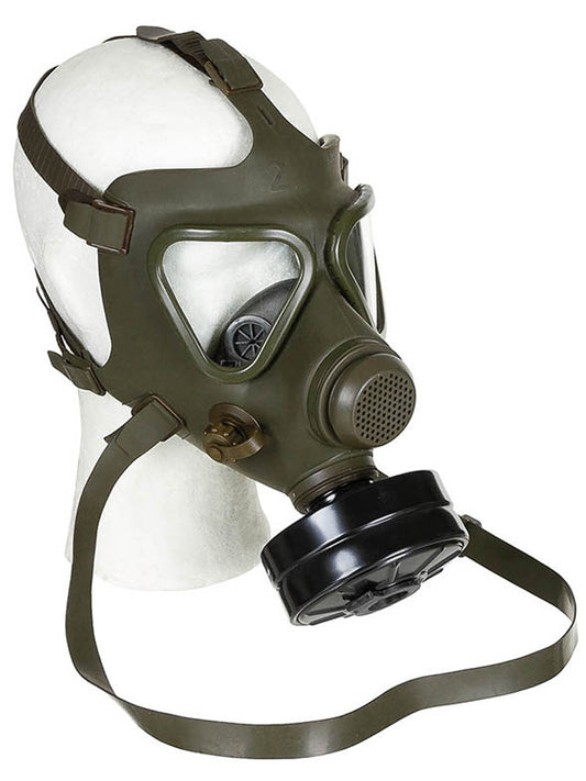Österr. Gasmaske mit Filter+Tasche, gebraucht oliv