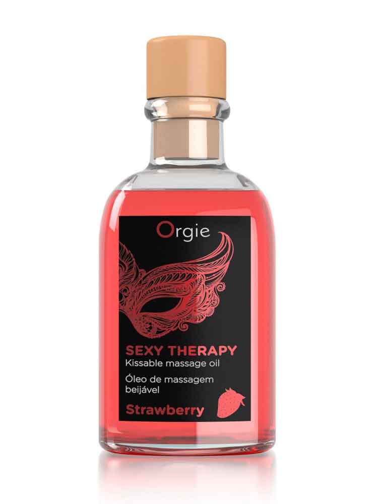 ORGIE Kissable Massage Set Erdbeere