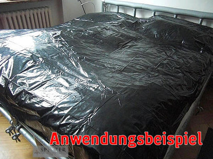 Lack-Lustlaken - schwarz 200x230cm