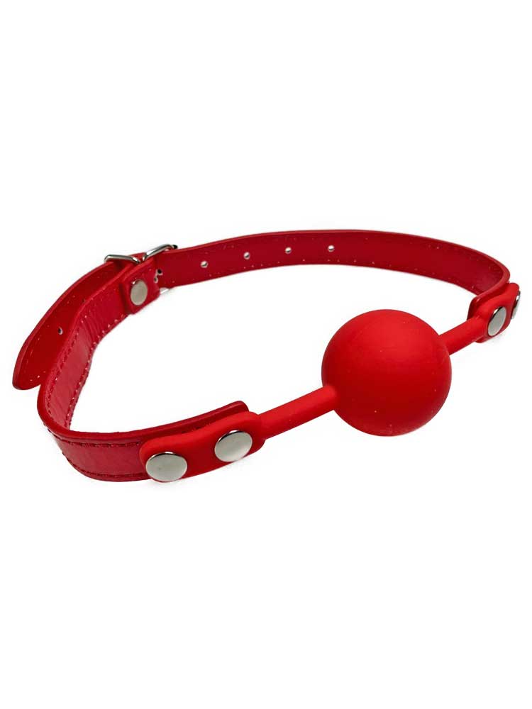 OUCH Silikon Kugelknebel 40mm rot