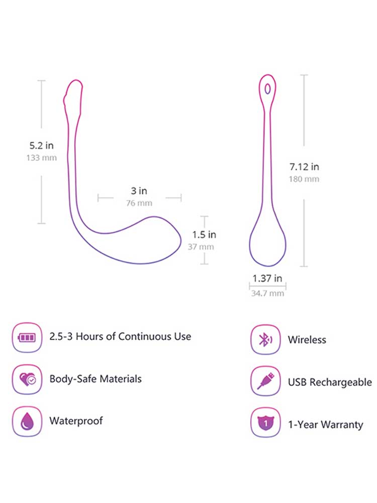 LOVENSE LUSH 2.0 VIBRATOR mit Fernkontrolle