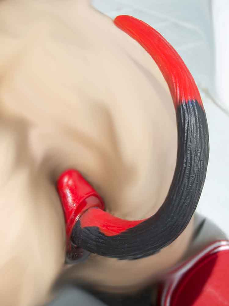 OXBALLS  SWIRL DOGTAIL BEAGLE - rot-schwarz