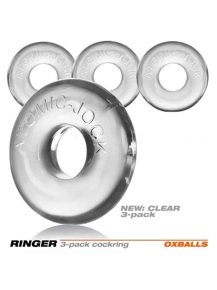 OXBALLS Cockringe RINGER 3er Pack CLEAR