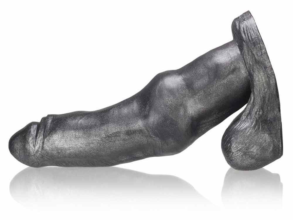 OXBALLS PIT-BULL Silikon Dildo 25x6.5cm - smoke