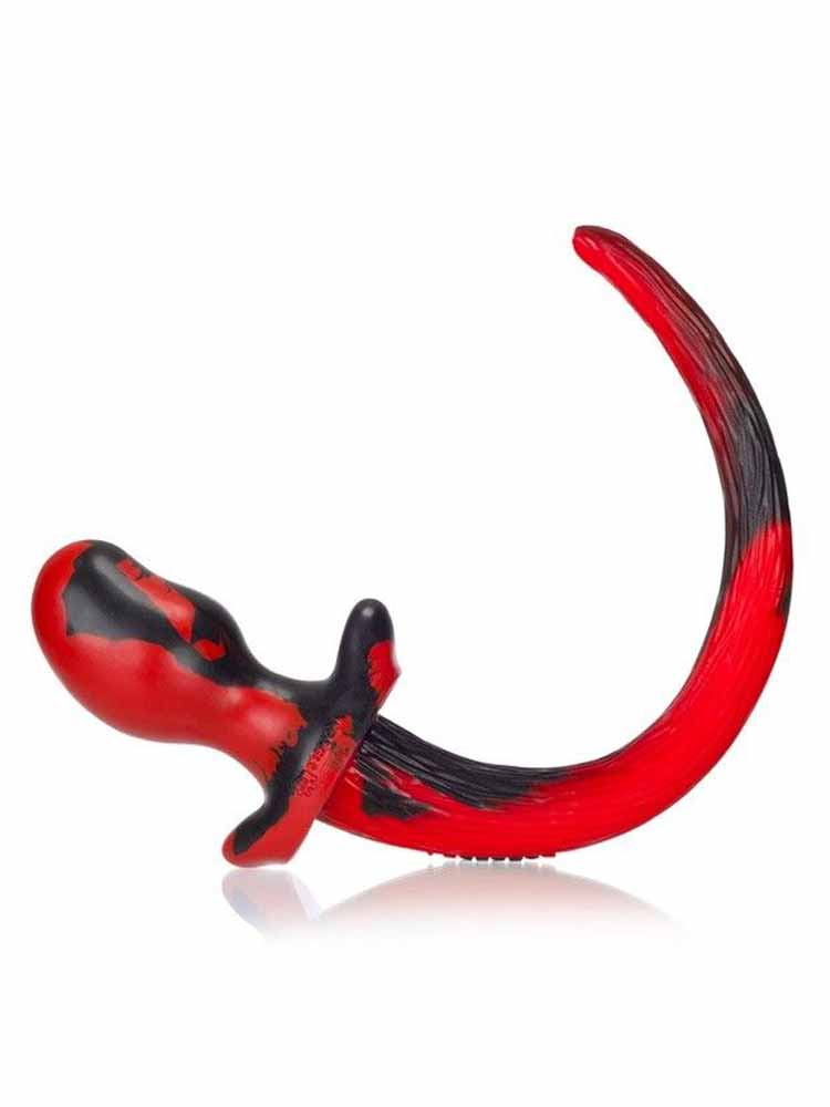 OXBALLS  SWIRL DOGTAIL PUG - rot-schwarz