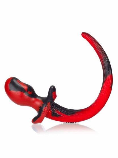 OXBALLS  SWIRL DOGTAIL PUG - rot-schwarz