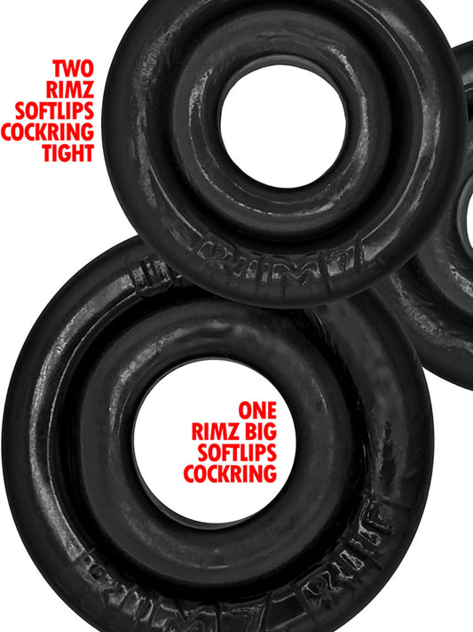RIMRINGZ Multi Size 3-Pack Cockrings schwarz