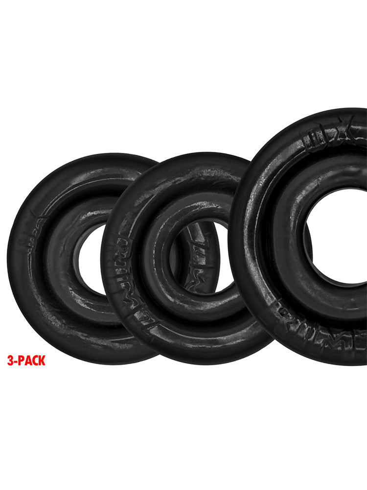 RIMRINGZ Multi Size 3-Pack Cockrings schwarz